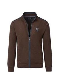 Sweatjacke Casamoda "Casamoda uni" Gr. XXL, braun Herren Sweatjacken