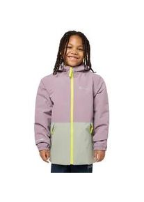 Outdoorjacke Jack Wolfskin "SNOWY DAYS JACKET K" Gr. 128, lila (wild blossom) Kinder Jacken leicht,wetterfest und isolierend