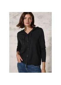 Cardigan Cecil Gr. L (42), schwarz Damen Strickjacken mit dekorativer Knopfleiste