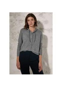 Cardigan Cecil Gr. XS (36), flint grau melange Damen Strickjacken mit dekorativer Knopfleiste