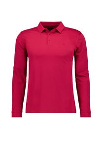 Poloshirt Ragman, Herren, Gr. M, rot (erdbeere, 665), Baumwollmischung, casual, regular fit, ohne Ausschnitt, Langarm, Shirts