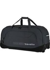 Reisetasche Travelite "KICK OFF XL, 77 cm" Gr. B/H/T: 77cm x 41cm x 38cm, grau (anthrazit) Taschen Duffle Bag Reisegepäck Sporttasche Reisebag mit Trolleyfunktion