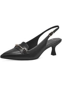 Slingpumps Tamaris Gr. 38, schwarz Damen Schuhe Abendschuh, Sommerschuh, Stilettoabsatz, mit modischer Zierschnalle