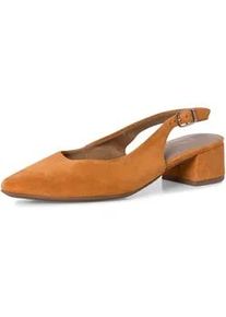 Slingpumps Tamaris Gr. 38, orange Damen Schuhe Blockabsatz, Abendschuh, Sommerschuh mit verstellbarem Riemchen