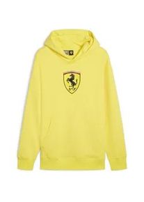 Hoodie Puma "Scuderia Ferrari Race Big Shield Herren" Gr. M, gelb (speed gelb) Herren Sweatshirts