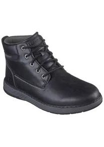 Schnürboots Skechers "GARLAN" Gr. 44, schwarz Herren Schuhe Schnürstiefel, Boots mit dämpfender Sohlentechnologie