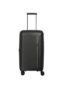 Hartschalen-Trolley Travelite "ROOMER M, 66 cm" Gr. B/H/T: 37cm x 66cm x 29cm 66 l, schwarz Koffer Aufgabegepäck Hartschalen-Koffer Reisekoffer Volumenerweiterung