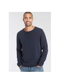 Rundhalspullover AJC Gr. XXXL (64/66), blau (marine) Herren Pullover in spezieller Strick-Optik