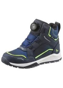 Winterboots Mustang SHOES Gr. 38, blau (navy-kombiniert) Kinder Schuhe Winterstiefelette, Snowboots mit BOA-Schnellverschluss und TEX