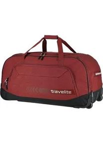 Reisetasche Travelite "KICK OFF XL, 77 cm" Gr. B/H/T: 77cm x 41cm x 38cm, rot Taschen Duffle Bag Reisegepäck Sporttasche Reisebag mit Trolleyfunktion