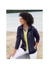 Fleecejacke Casual Looks Gr. 50, blau (marine) Damen Jacken