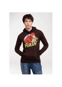 Kapuzensweatshirt logoshirt "DC Comics - Flash, Fastest Man Alive" Gr. M, braun Herren Sweatshirts mit lizenziertem Print