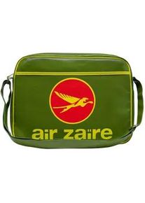 Schultertasche logoshirt "Air Zaire" Gr. B/H/T: 40cm x 30cm x 40cm, grün (grün-gelb) Damen Taschen mit Air Zaire-Frontdruck