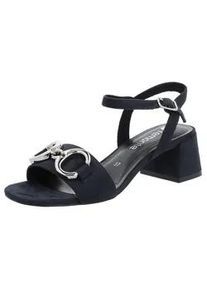 Sandalette Remonte Gr. 37, blau (dunkelblau) Damen Schuhe Sommerschuh, Abendschuh, Trichterabsatz, Schmuckelement