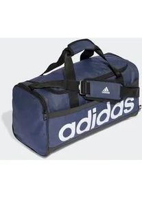 Sporttasche Adidas PERFORMANCE "ESSENTIALS LINEAR DUFFELBAG M" blau (shadow navy / black white) Taschen