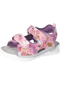 Sandale Ricosta "WAVE WMS: Mittel" Gr. 31, rosa (mallow) Kinder Schuhe Sommerschuh, Klettschuh, Sandalette, mit coolem Print