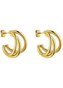 Paar Ohrstecker PURELEI "Schmuck Geschenk Eono Ohrringe, Earring-Eono" Ohrringe Gr. Edelstahl, goldfarben (gelbgoldfarben) Damen