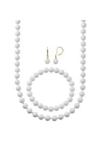 Collier-Set Lady Halsketten Gr. N-Größe, weiß Damen