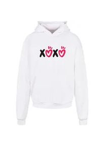 Kapuzensweatshirt Merchcode "Merchcode Herren Valentines Day - XOXO Ultra Heavy Hoody" Gr. 4XL, weiß Herren Sweatshirts