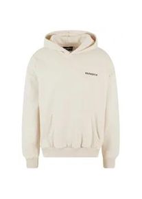 Kapuzensweatshirt DROPSIZE "Dropsize Herren Heavy Oversize Circle Hoodie" Gr. L, beige (coconutmilk) Herren Sweatshirts