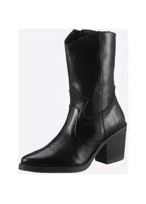 Stiefel Heine Gr. 36, schwarz Damen Schuhe Cowboyboots Cowboy-Stiefelette Stiefelette