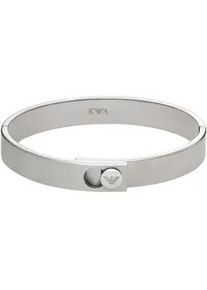 Armreif Emporio Armani "COUPLES EGS3086040" Armbänder Gr. Edelstahl, silberfarben (edelstahlfarben) Damen