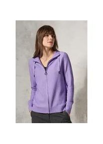 Cardigan Cecil Gr. XL (44), lila (lilac melange) Damen Strickjacken im angenehmen Materialmix