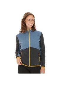 Fleecejacke WHISTLER "Greyson" Gr. 44, blau (blau, schwarz) Damen Jacken in bequemer und atmungsaktiver Qualität