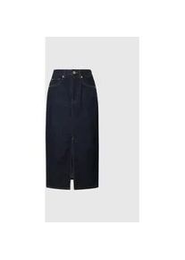 Jeansrock Pepe Jeans "MIDI SKIRT HW" Gr. L (40), blau (dunkelblau) Damen Röcke im 5-Pocket-Stil