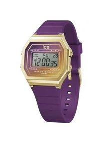 Ice Watch Chronograph ICE-WATCH "ICE digit retro sunset - Small" Armbanduhren lila Damen Quarzuhr, Armbanduhr, Damenuhr, digital, Silikonarmband, Stoppfunktion