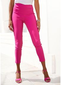 Lascana Stretch-Hose pink Gr. 34 für Damen. Figurbetont