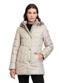 Betty Barclay Damen Outdoorjacke "Betty Barclay Outdoorjacke mit Kapuze", silber, feminin, Gr. 38, Obermaterial: 88% Polyester, 12% Polyamid. Futter: