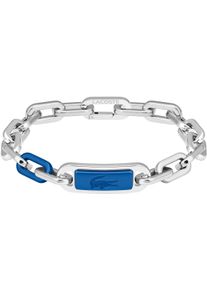 Lacoste Herren Armkette "CREW, 2040368, 2040370", Edelstahl-Aluminium, blau, Edelstahl, Aluminium, Armbänder