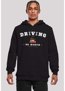 F4NT4STIC Herren Kapuzenpullover "Driving Home Christmas", schwarz, casual, Gr. M, Obermaterial: 65% Baumwolle, 35% Polyester, Pullover, Weihnachten,