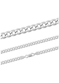 Firetti Damen Kette ohne Anhänger "Schmuck Geschenk Silber 925 Halsschmuck Halskette Panzerkette", 45, Silber 925 (Sterlingsilber), B: 5,1mm, silber,