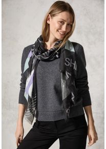 Cecil Damen Schal, schwarz, casual, bedruckt, Stoff, 100% Modal, Modetücher, aus Modal