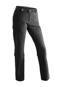 Maier Sports Damen Funktionshose "Arolla", schwarz, Gr. 38, 90% Polyamid, 10% Elasthan, Hosen, Damen Wanderhose, zipp-off Outdoor-Hose, 3 Taschen,