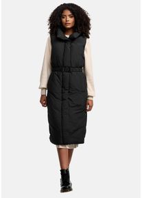 Navahoo Damen Longweste "Abendlied XIV", schwarz, modisch, Gr. S, Obermaterial: 100% Polyester (recycelt), Innenfutter: 100% Polyester (recycelt),