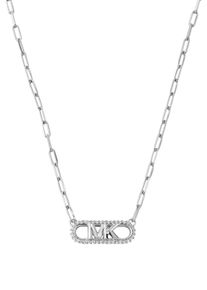 Michael Kors Damen Kette mit Anhänger "PREMIUM, EMPIRE, OVAL, MKC1655CZ", Silber 925 (Sterlingsilber), silber, Silber 925 (Sterlingsilber),