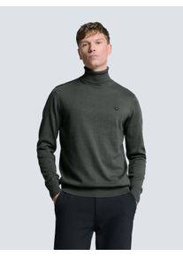 NO EXCESS Herren Rundhalspullover "NO EXCESS Rollkragenpullover", grau, Gr. L, 34% Viskose, 34% Baumwolle, 32% Polyester, Pullover