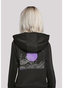 F4NT4STIC Damen Kapuzenpullover "Kanagawa Welle Japan", schwarz, casual, Gr. XXL, Obermaterial: 65% Baumwolle, 35% Polyester, Pullover, Hoodie, Warm,