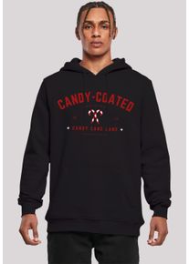 F4NT4STIC Herren Kapuzenpullover "Weihnachten Candy Coated Christmas", schwarz, casual, Gr. L, Obermaterial: 65% Baumwolle, 35% Polyester, Pullover,