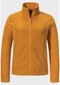 Schöffel SCHÖFFEL Damen Fleecejacke "Fleece Jacket Leona3", gelb, sportlich, Gr. 40, Oberstoff: 100% Polyester, Jacken