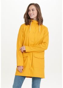 WEATHER REPORT Damen Regenjacke "TASS W W-PRO 5000", gelb, casual, Gr. 42, unifarben, 100% Polyester, Jacken, mit hochwertiger Regenausstattung
