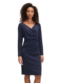 Vera Mont Damen Cocktailkleid "Vera Mont Cocktailkleid mit V-Ausschnitt", blau, elegant, Gr. 38, Jersey, Obermaterial: 95% Polyester, 5% Elasthan.