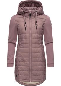 Ragwear Damen Steppmantel "Lucinda Long", lila, sportlich, Gr. L, Obermaterial: 100% Polyester, Obermaterial Ärmel: 100% Baumwolle, Futter: 100%