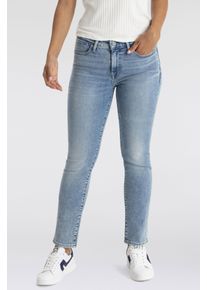 Levi's LEVI'S Damen Slim-fit-Jeans "712 SLIM WELT POCKET", blau, casual, Gr. 30, Denim/Jeans, Obermaterial: 85% Baumwolle, 7% Lyocell, 6% Elastomultiester,