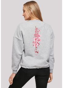 F4NT4STIC Damen Sweatshirt "Kirschblüte Japan", grau, casual, Gr. L, Obermaterial: 65% Baumwolle, 35% Polyester, Sweatshirts, Print