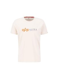 Herren T-Shirt "Alpha Industries Men - T-Shirts Alpha Label T-Shirt", weiß, Gr. XXL, Alpha Industries, Obermaterial: 100% Baumwolle, Shirts