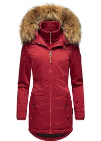 Marikoo Damen Wintermantel "Sanakoo", rot, modisch, Gr. S, Oberstoff: 100% Polyester, Futter: 100% Polyester, Wattierung: 100% Polyester,